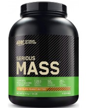 Serious Mass, шоколад с фъстъчено масло, 2721 g, Optimum Nutrition -1