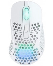 Гейминг мишка Xtrfy - M4, оптична, безжична, бяла -1