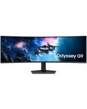 Гейминг монитор Samsung - Odyssey LS49CG950, 49'', 4K, 240Hz, 1ms, VA, Curved, черен -1