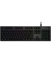 Механична клавиатура Logitech - G512 Carbon, GX Blue Clicky, RGB, черна