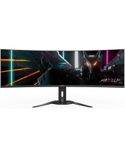 Гейминг монитор Gigabyte - Aorus, CO49DQ, 49'', OLED, 0.03 ms, черен