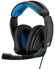 Гейминг слушалки EPOS - GSP 300, черни/сини -1