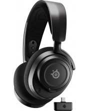 Гейминг слушалки SteelSeries - Arctis Nova 7, безжични, черни