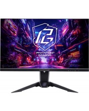 Гейминг монитор ASRock - PG27QFT2A, 27'', QHD, 180Hz, 1ms, IPS, FreeSync, черен -1