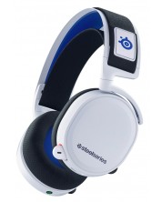 Гейминг слушалки SteelSeries - Arctis Nova 7P, PS5, безжични, бели -1