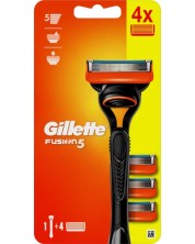 Gillette Fusion 5 Мъжка самобръсначка, 4 ножчета -1