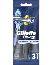 Gillette Blue 3 Мъжка самобръсначка Comfort Slalom, 3 броя -1