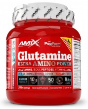 Glutamine Ultra Amino Power, череша, 500 g, Amix -1