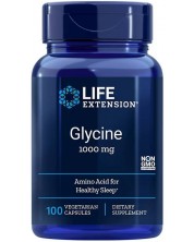Glycine, 1000 mg, 100 веге капсули, Life Extension