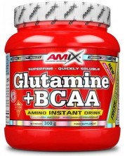 Glutamine + BCAA, лимон и лайм, 300 g, Amix
