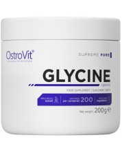 Glycine Powder, неовкусен, 200 g, OstroVit -1