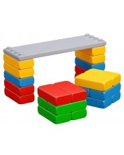 Голям детски конструктор Marioinex - Строителни блокове, 23 части -1