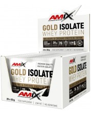 Gold Isolate Whey Protein Box, натурална ванилия, 20 x 30 g, Amix -1
