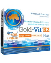 Gold Vit K2 Plus, 30 капсули, Olimp