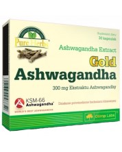 Gold Ashwagandha, 300 mg, 30 капсули, Olimp -1