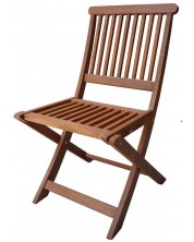 Градински сгъваем стол Muhler - 47 х 59 х 87 cm, натурален -1
