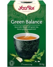 Green Balance Билков чай, 17 пакетчета, Yogi Tea -1