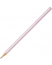 Графитен молив Faber-Castell Sparkle - Розов металик