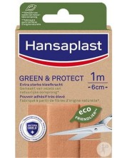 Green & Protect Пластир лента, 1 m x 6 cm, Hansaplast