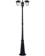 Градинска лампа Smarter - Edmond 9158, IP44, E27, 2x28W, черна -1