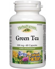 Herbal Factors Green Tea, 300 mg, 60 капсули, Natural Factors -1