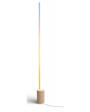 Градиентна смарт лампа Philips - Hue Signe, 29W, дъб