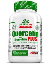 GreenDay Quercetin with Bromelain Plus, 120 веге капсули, Amix