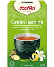 Green Jasmine Сутрешен чай, 17 пакетчета, Yogi Tea -1