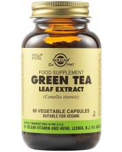 Green Tea Leaf Extract, 60 растителни капсули, Solgar