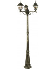 Градинска лампа Rabalux - Monaco 8186, IP43, E27, 3 х 60W, бронзова -1