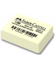 Гума за молив Faber-Castell - 7041-40, бяла -1