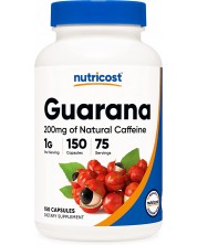 Guarana, 150 капсули, Nutricost -1