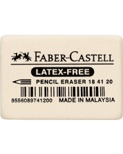 Гума Faber-Castell - 7041-20, голяма, бяла -1