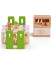 Комплект дървени мини мебели Hape - Трапезария -1