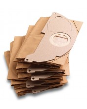 Хартиени филтърни торбички Karcher - 6.904-322.0, за WD 2/MV 2, 5 броя