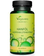 Hanföl + Hopfenblütenextrakt Bio, 60 капсули, Vegavero -1