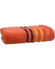 Хавлиена кърпа Dilios - Леонардо линии, 100% памук, оранжева -1