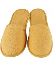 Хавлиени чехли PNG - Жълти, универсален размер, 100% памук