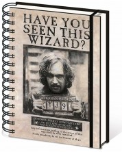 Тефтер Pyramid Movies: Harry Potter - Sirius Black Wanted Poster, формат A5 -1