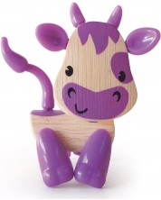 Детска играчка от бамбук Hape - Мини животинка Крава -1