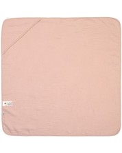 Хавлия с качулка Lassig - Cozy Care, 90 х 90 cm, розова -1