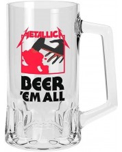 Халба GB eye Music: Metallica - Beer'Em All, 500 ml