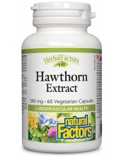 Herbal Factors Hawthorn Extract, 60 капсули, Natural Factors
