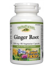 Herbal Factors Ginger Root, 90 капсули, Natural Factors -1
