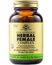 Herbal Female Complex, 50 растителни капсули, Solgar -1