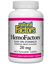 HemoFactors, 60 дъвчащи таблетки, Natural Factors
