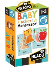 Образователни флаш карти Headu Montessori - Първи думички -1