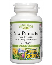 Herbal Factors Saw Palmetto with Lycopene, 90 капсули, Natural Factors