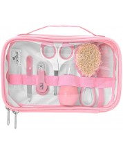 Хигиенен комплект с несесер Lorelli Baby Care - Deluxe, Blush Pink -1