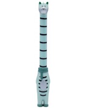 Химикалка с играчка - Зелена зебра -1